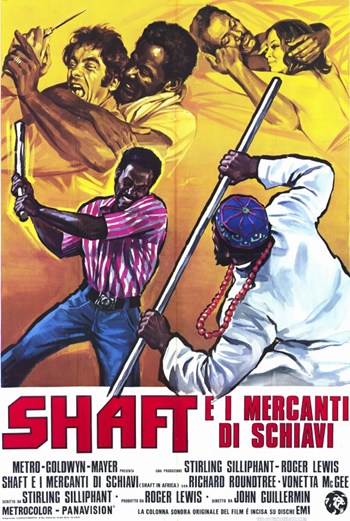 Shaft in Africa Movie Poster Print showcasing classic cinema.