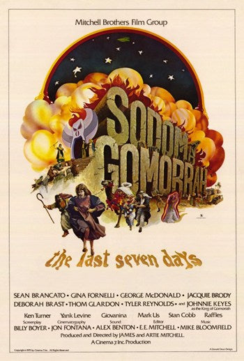 Sodom and Gomorrah Movie Poster Print showcasing dramatic biblical narrative.