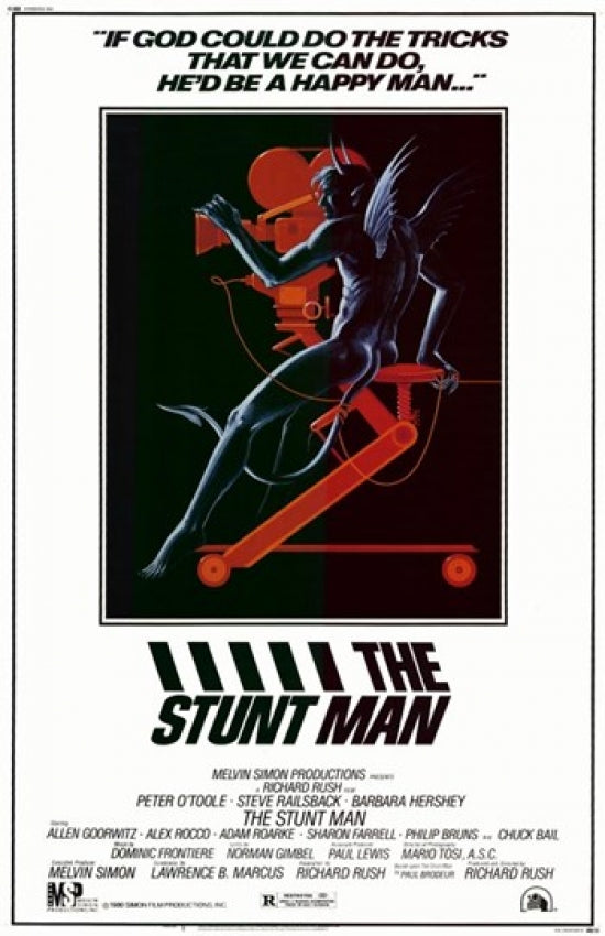 Stunt Man Movie Poster featuring thrilling stunt action.