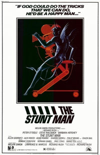 Stunt Man Movie Poster featuring thrilling stunt action.