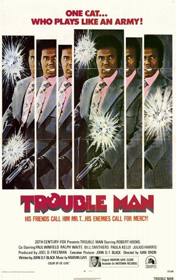Trouble Man Movie Poster Print showcasing vibrant colors and classic design.