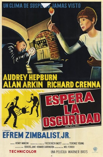 Wait Until Dark Movie Poster Print showcasing suspenseful film art.