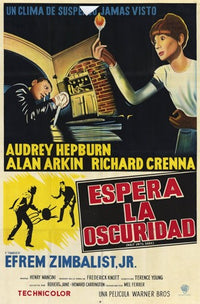 Wait Until Dark Movie Poster Print showcasing suspenseful film art.