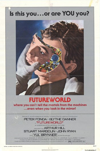 Futureworld Movie Poster Print featuring a sci-fi theme.