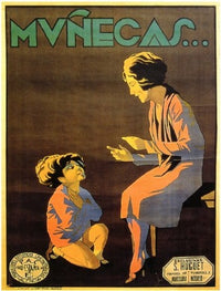 Munecas Movie Poster Print showcasing vibrant colors and intricate design.