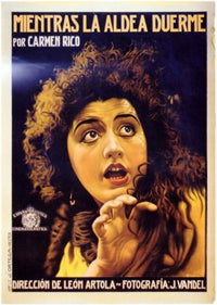 Mientras La Aldea Duerme Movie Poster Print featuring vibrant colors and dynamic imagery.