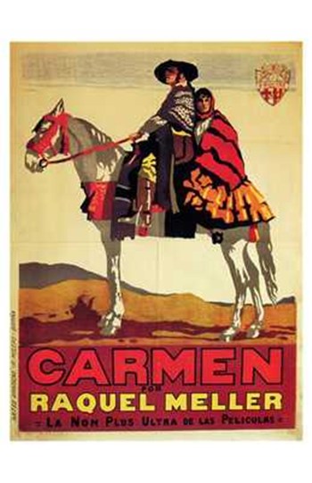 Carmen Movie Poster Print showcasing vibrant colors and classic design.