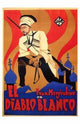 White Devil Movie Poster Print featuring dramatic design