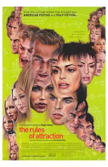 The Rules of Attraction Movie Poster Print showcasing vibrant colors and dynamic design.