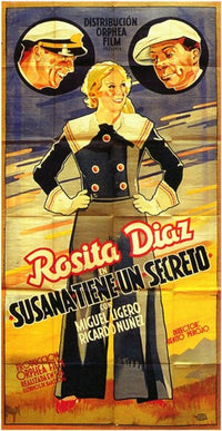 Susana Tiene un Secreto Movie Poster Print showcasing intriguing cinematic artwork.