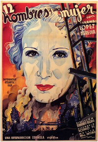Doce Hombres y Una Mujer Movie Poster Print