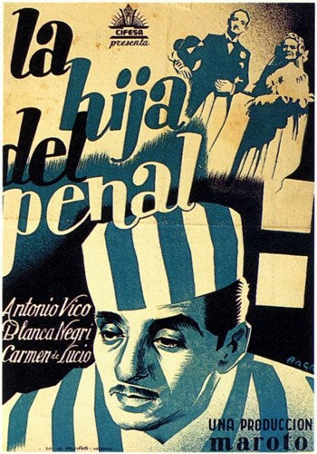 La Hija del Penal Movie Poster Print showcasing vibrant colors and cinematic art.