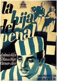 La Hija del Penal Movie Poster Print showcasing vibrant colors and cinematic art.