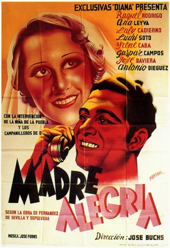 Madre Alegria Movie Poster Print showcasing vibrant colors and joyful imagery.