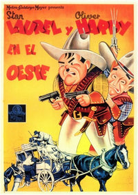 Way Out West Movie Poster Print showcasing classic film art