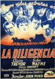 Stagecoach Movie Poster Print showcasing classic Western film art.