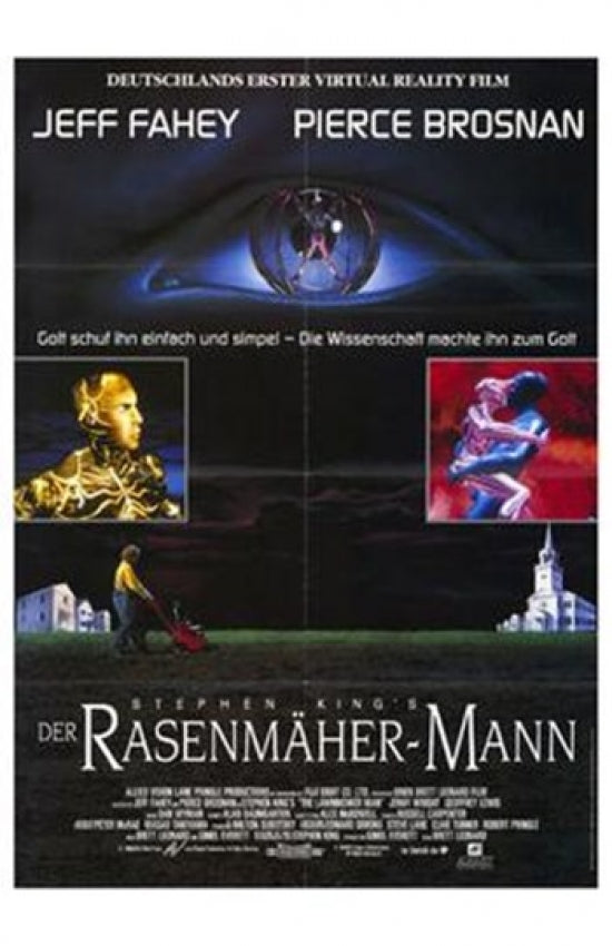 The Lawnmower Man Movie Poster Print showcasing sci-fi elements