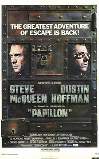 Papillon Movie Poster Print featuring classic film artwork.