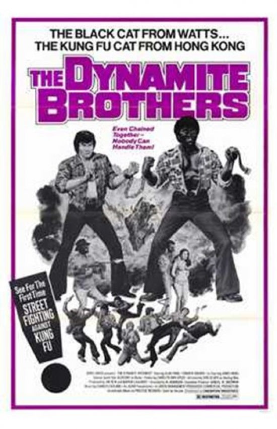 Dynamite Brothers Movie Poster Print featuring vibrant colors and iconic imagery.