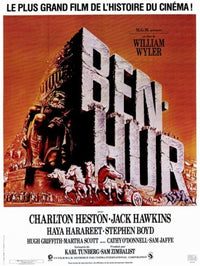 Ben Hur Movie Poster Print featuring classic film art.