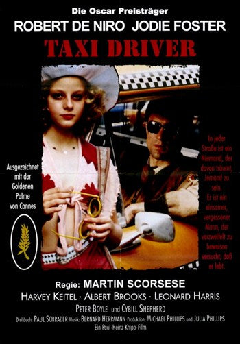 Taxi Driver Movie Poster Print showcasing classic cinema artwork.