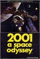 2001: A Space Odyssey Movie Poster featuring iconic space imagery.