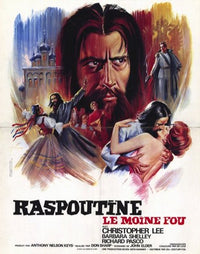 Rasputin - The Mad Monk Movie Poster Print featuring historical drama.