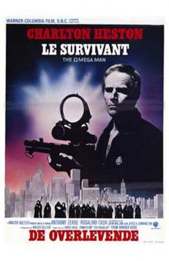 The Omega Man Movie Poster Print featuring iconic imagery from the film.