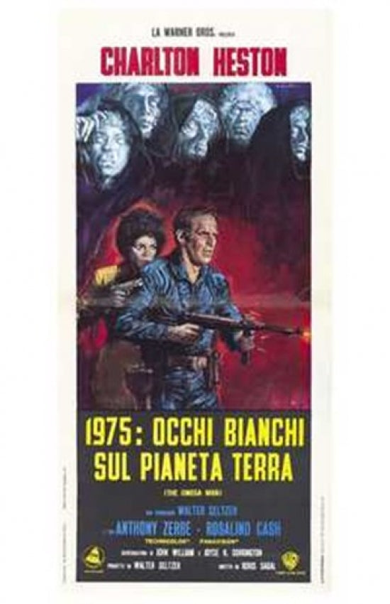 The Omega Man movie poster print showcasing iconic imagery from the film.