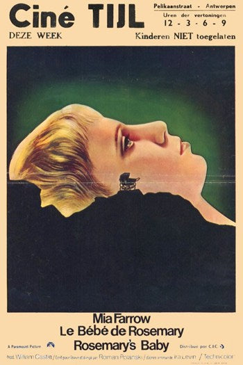 Rosemary's Baby Movie Poster Print showcasing classic horror film artwork