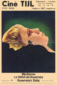 Rosemary's Baby Movie Poster Print showcasing classic horror film artwork