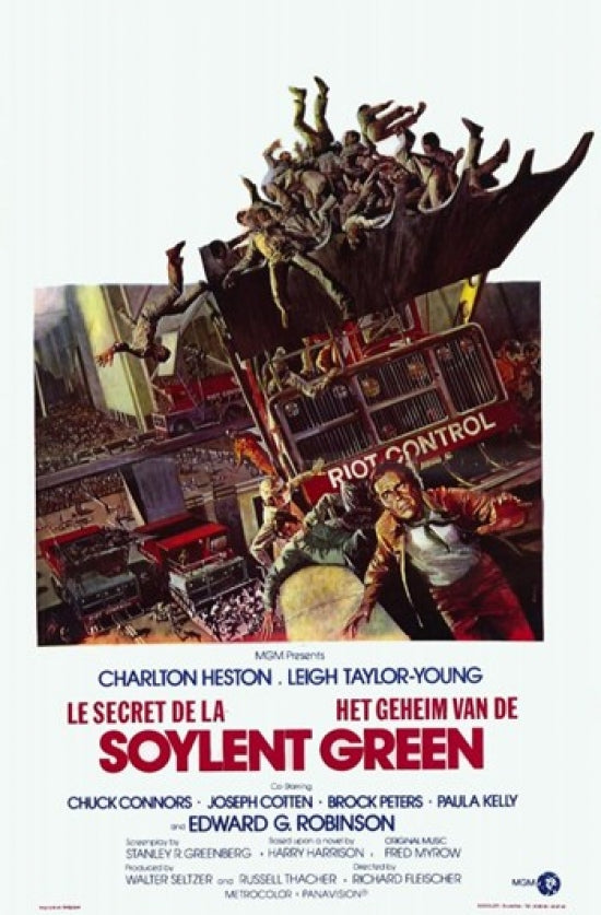 Soylent Green Movie Poster Print showcasing iconic film imagery