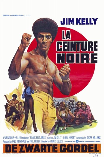 Black Belt Jones movie poster print showcasing action and style.
