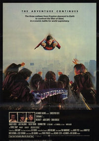Superman II Movie Poster showcasing the iconic superhero action.