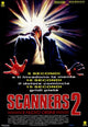 Scanners 2: The New Order Movie Poster featuring intense sci-fi imagery.