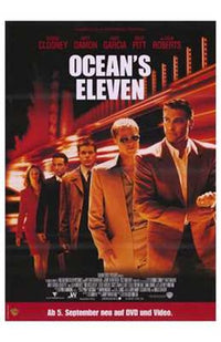 Ocean's Eleven Movie Poster Art Print featuring iconic imagery from the film.