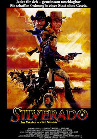 Silverado Movie Poster Print featuring classic western film art.