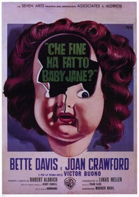 Whatever Happened to Baby Jane Movie Poster featuring Bette Davis and Joan Crawford