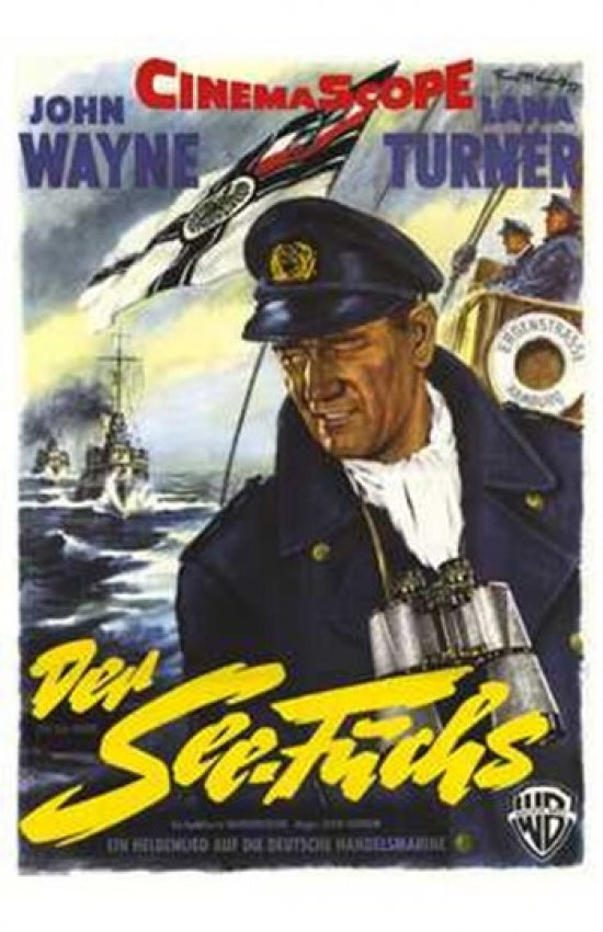The Sea Chase Movie Poster Print showcasing adventure and drama.