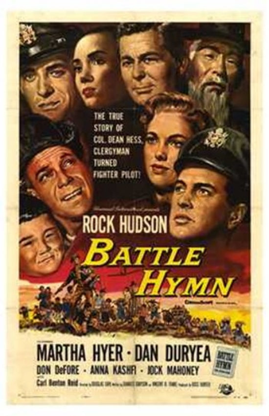Battle Hymn Movie Poster Print featuring dramatic imagery and vibrant colors.