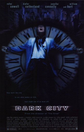 Dark City Movie Poster Print showcasing atmospheric film visuals.
