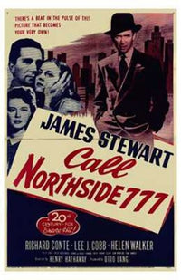Call Northside 777 Movie Poster Print showcasing vintage film art.