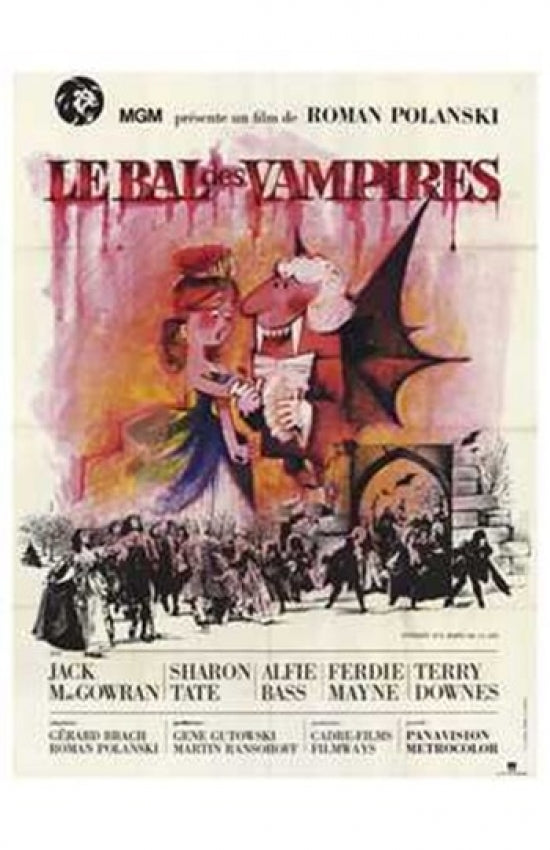 Fearless Vampire Killers Movie Poster Print featuring vibrant artwork.