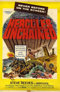 Hercules Unchained Movie Poster Print showcasing mythical heroism.