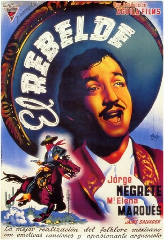 El Rebelde Movie Poster Print showcasing vibrant colors and dynamic imagery.