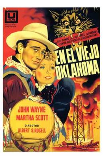In Old Oklahoma Movie Poster Print showcasing classic cinema art.