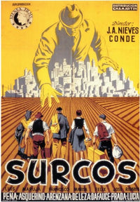 Surcos Movie Poster Print - A cinematic art piece for film enthusiasts.