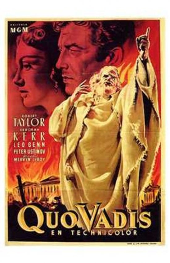 Quo Vadis Movie Poster Print showcasing ancient Rome's grandeur.