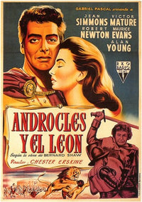 Androcles and the Lion Movie Poster Print showcasing classic storytelling.