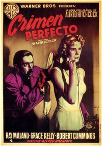 Dial M for Murder Movie Poster Print featuring classic film art.